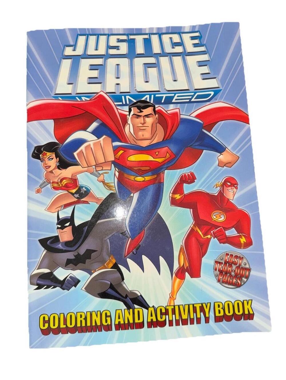 Justice League Unlimited Coloring Activity Book 2006 Superman Batman DC Comics